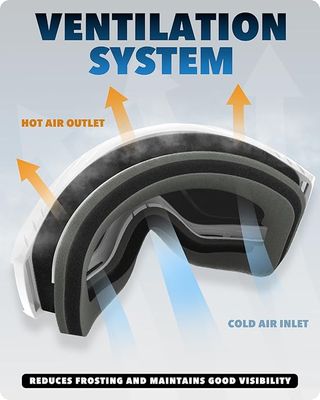 Gafas de esquí Findway en color blanco