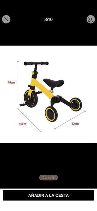 Triciclo evolutivo 3 en 1 azul