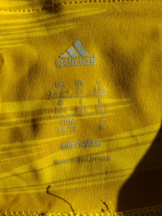Mallas deportivas Adidas amarillas