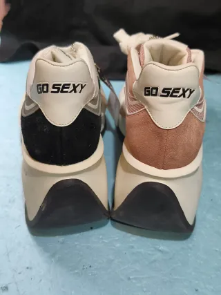 Zapatos GO SEXY Negro y Rosa