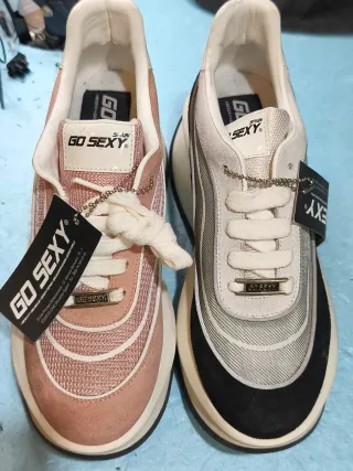 Zapatos GO SEXY Negro y Rosa