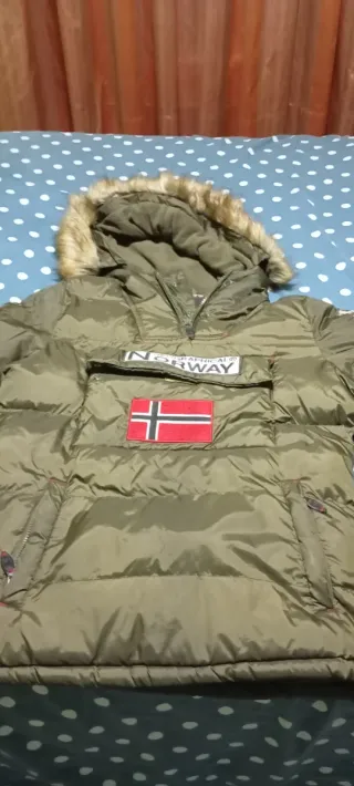 Abrigo Geographical Norway Verde