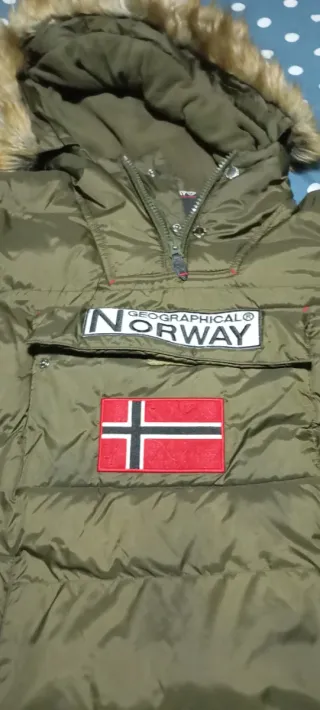 Abrigo Geographical Norway Verde