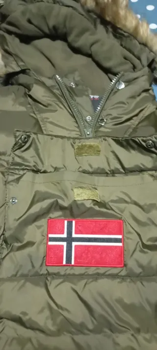 Abrigo Geographical Norway Verde