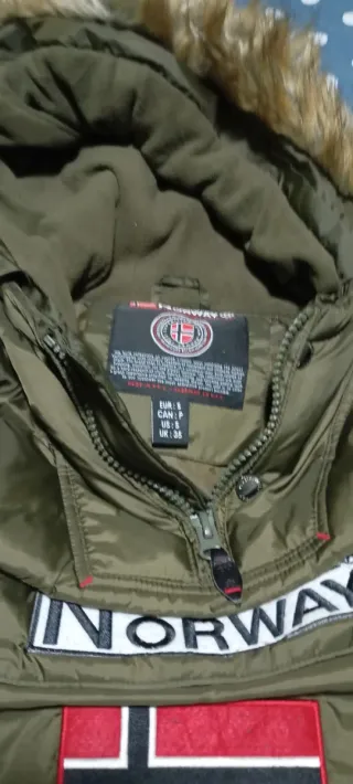 Abrigo Geographical Norway Verde