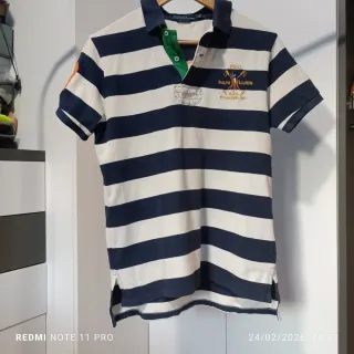 Polo Ralph Lauren Rayas Azul Blanco