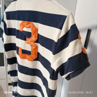 Polo Ralph Lauren Rayas Azul Blanco