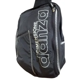 Borsa sacca dimensione danza nera/argento