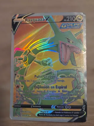 Carta Pokémon Rayquaza V Holo 210 PS