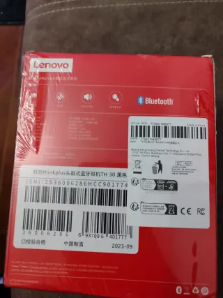 Auriculares Bluetooth Lenovo TH30 Negros