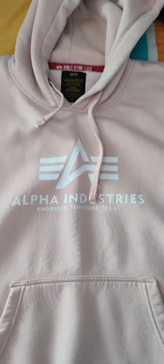 Sudadera Alpha Industries Rosa