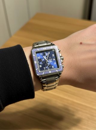 Orologio Breil Manta Quadrato Blu e Argento