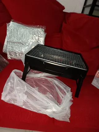 Barbacoa portátil negra