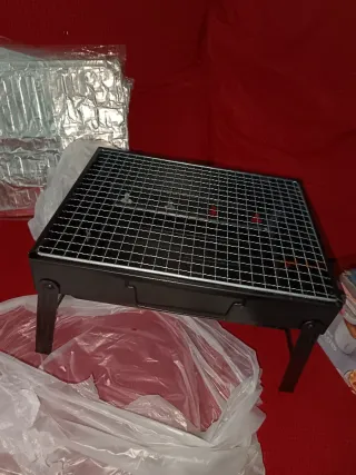 Barbacoa portátil negra