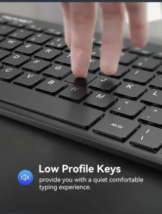 Teclado TeckNet Nero ultrasottile