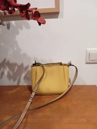 Bolso Parfois amarillo y marrón