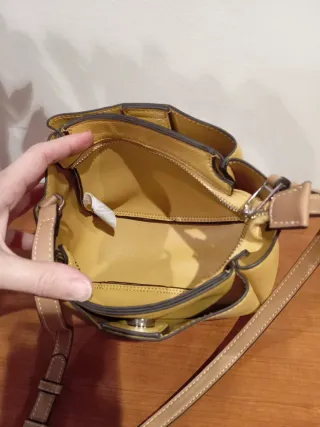 Bolso Parfois amarillo y marrón