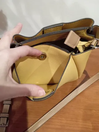 Bolso Parfois amarillo y marrón