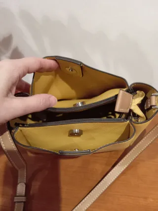 Bolso Parfois amarillo y marrón