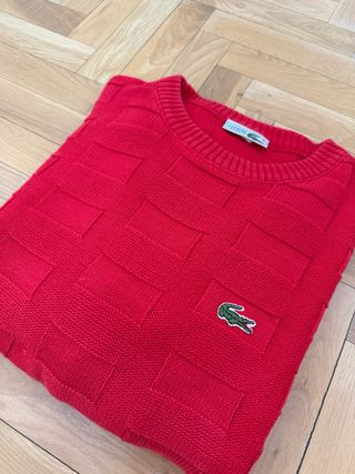 Jersey Lacoste Rojo Talla L