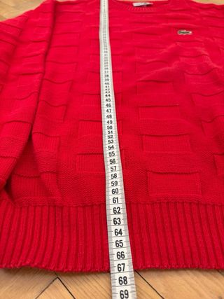 Jersey Lacoste Rojo Talla L