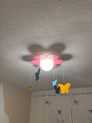 Lámpara infantil tela leones