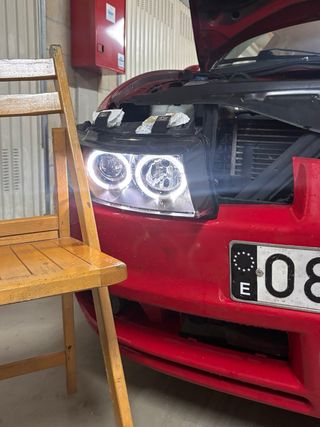 Faros Angel Eyes LED y Xenon Seat Leon MK1