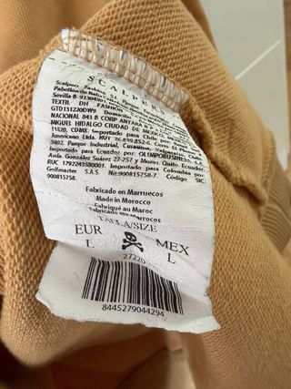Sudadera Scalpers Mostaza Talla L