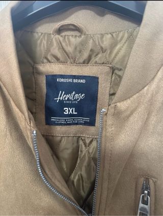 Chaqueta bomber marrón