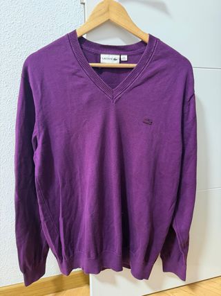 Jersey Lacoste Morado Talla L