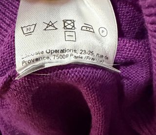Jersey Lacoste Morado Talla L
