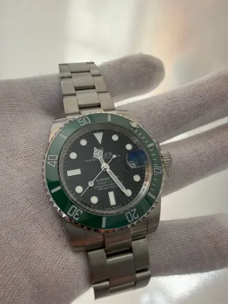 Reloj Starbucks Esfera Negra Bisel Verde