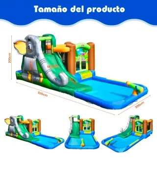 Castillo Hinchable Acuático Elefante