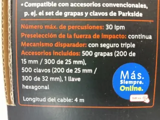 Grapadora Eléctrica PARKSIDE