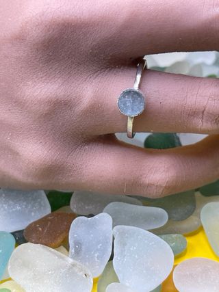 Anillo Plata y Aguamarina