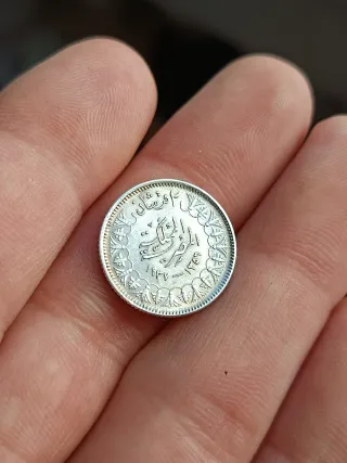 2 Piastras 1937-1942 plata Egipto