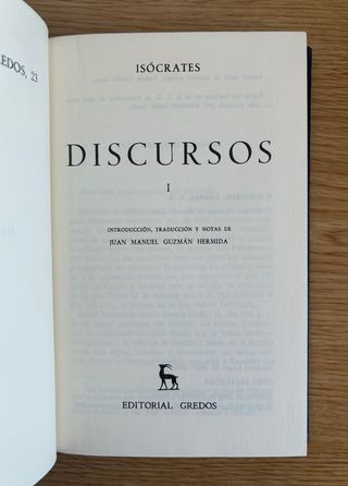 Discursos I y II. Isócrates. Gredos