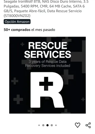 Disco Duro Seagate IronWolf 8TB NAS Interno