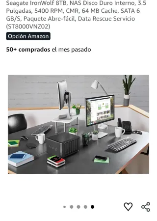 Disco Duro Seagate IronWolf 8TB NAS Interno