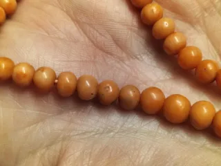 Collana corallo antico oro 12/14k