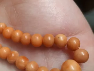 Collana corallo antico oro 12/14k