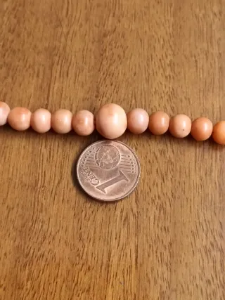 Collana corallo antico oro 12/14k