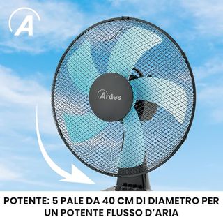 Ardes AR5ST40N STEELO 40N Ventilador de mesa 40 cm