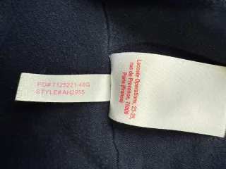 Lacoste L!VE Navy Blue Cotton & Silk Cardigan XS