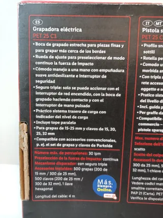 Grapadora Eléctrica PARKSIDE