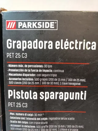 Grapadora Eléctrica PARKSIDE