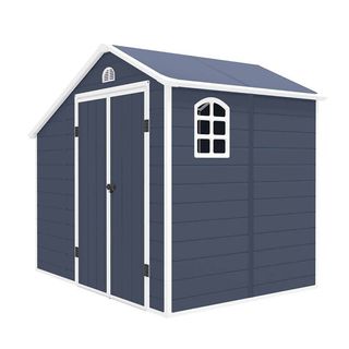 Caseta jardín resina con leñero Sylvana B 5m2