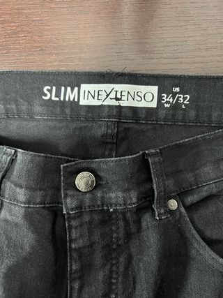 Vaqueros negros hombre W34 L32 (ES 44)