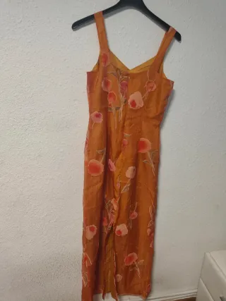 Vestido naranja evento