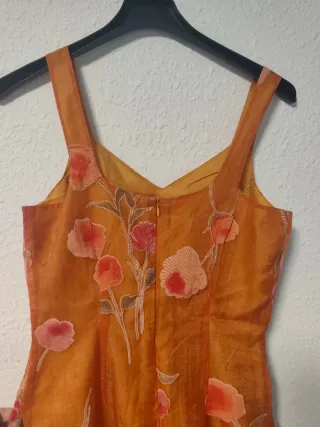 Vestido naranja evento